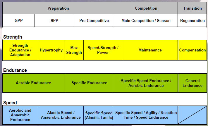 Periodisation Chart For 100m Sprinter