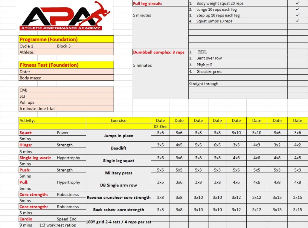 Max Strength Programme